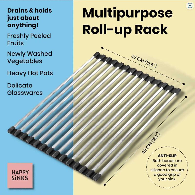 Ecovask Happy Sinks Stainless Steel Drying Rack image number 2